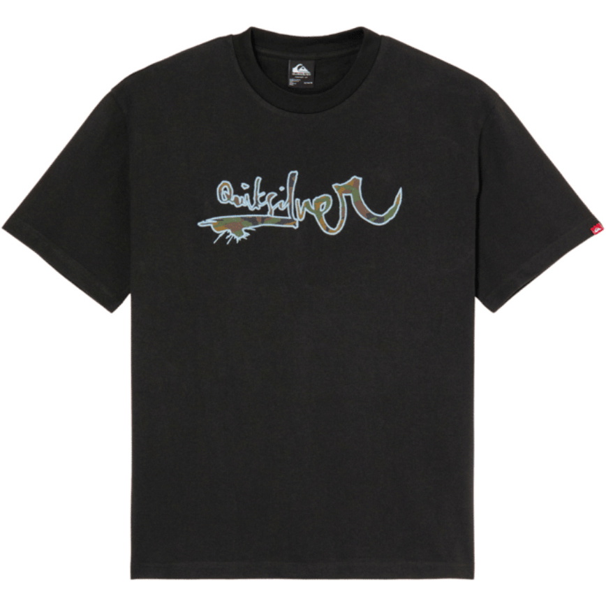 2026 Quiksilver Mens YG Vortex T-Shirt EQYZT08384 - Black